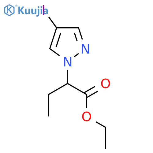 2-(4-Iodo-pyrazol-1-yl)-butyric acid ethyl ester structure