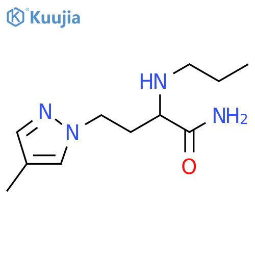 4-(4-methyl-1H-pyrazol-1-yl)-2-(propylamino)butanamide structure