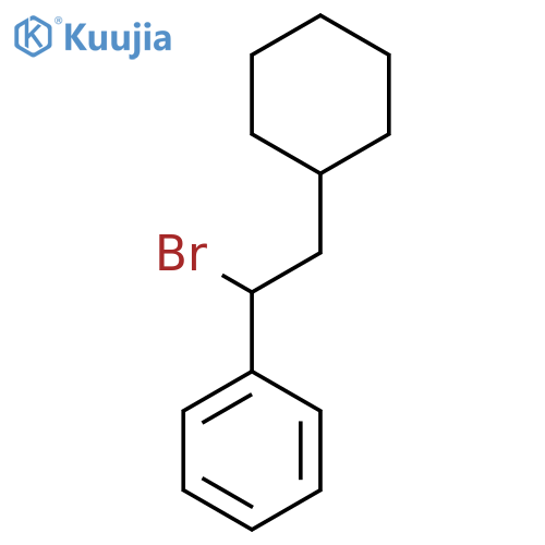 (1-Bromo-2-cyclohexylethyl)benzene structure