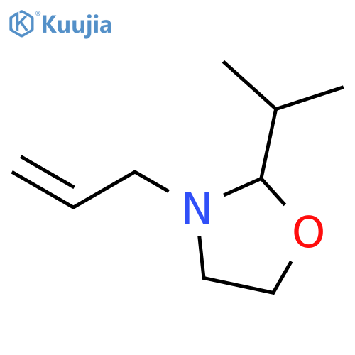 Oxazolidine, 2-(1-methylethyl)-3-(2-propenyl)- (9CI) structure