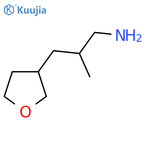 2-methyl-3-(oxolan-3-yl)propan-1-amine structure