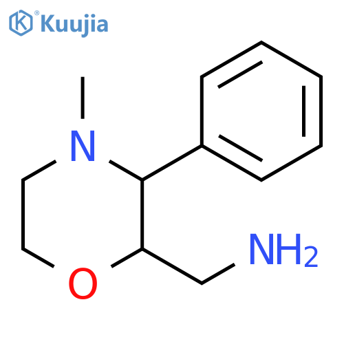 1-(4-methyl-3-phenylmorpholin-2-yl)methanamine structure