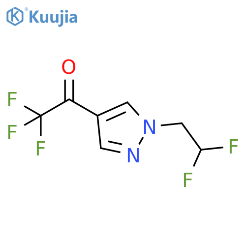 1-[1-(2,2-difluoroethyl)-1h-pyrazol-4-yl]-2,2,2-trifluoroethan-1-one structure