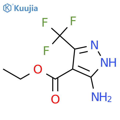 ethyl 3-amino-5-(trifluoromethyl)-1H-pyrazole-4-carboxylate structure