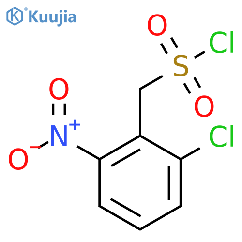 (2-Chloro-6-nitrophenyl)methanesulfonyl chloride structure
