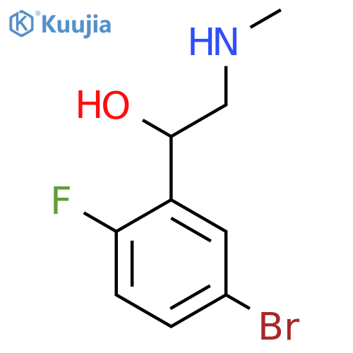 1-(5-bromo-2-fluorophenyl)-2-(methylamino)ethan-1-ol structure