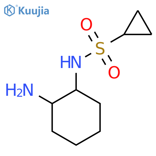 N-(2-Aminocyclohexyl)cyclopropanesulfonamide structure