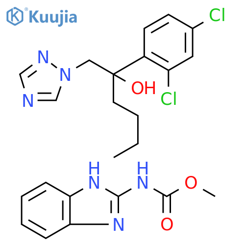 Carbamic acid, N-1H-benzimidazol-2-yl-, methyl ester, mixt. with α-butyl-α-(2,4-dichlorophenyl)-1H-1,2,4-triazole-1-ethanol structure