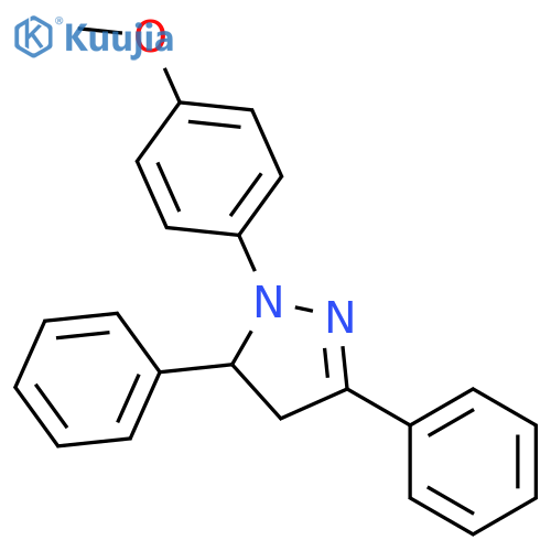 1H-Pyrazole, 4,5-dihydro-1-(4-methoxyphenyl)-3,5-diphenyl- structure