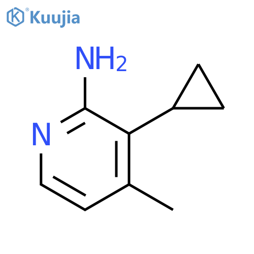 3-cyclopropyl-4-methylpyridin-2-amine structure