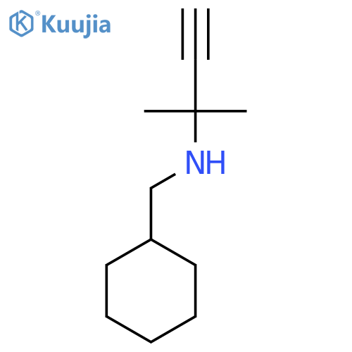 (Cyclohexylmethyl)(2-methylbut-3-YN-2-YL)amine structure