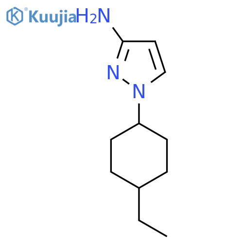1-(4-ethylcyclohexyl)-1H-pyrazol-3-amine structure