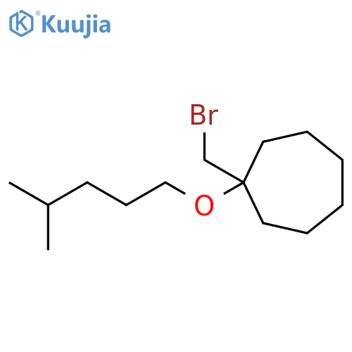 1-(bromomethyl)-1-(4-methylpentyl)oxycycloheptane structure