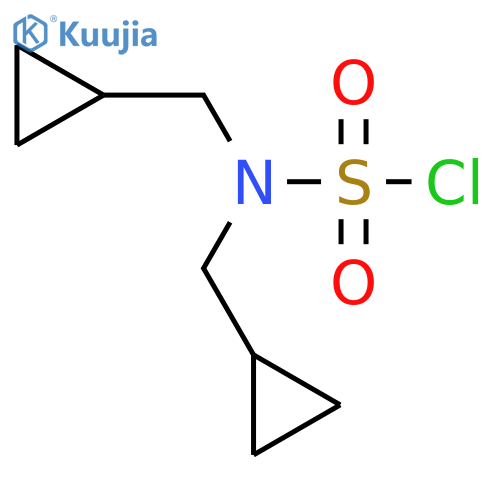 N,N-bis(cyclopropylmethyl)sulfamoyl chloride structure