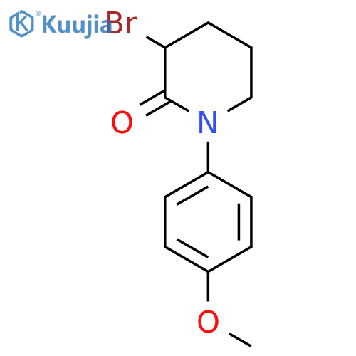 3-Bromo-1-(4-methoxyphenyl)piperidin-2-one structure