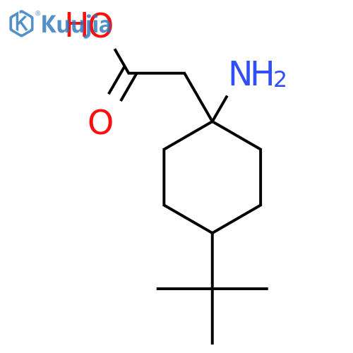 (1-Amino-4-tert-butylcyclohexyl)acetic acid structure