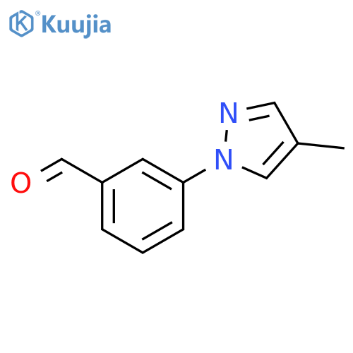 3-(4-Methyl-1H-pyrazol-1-yl)benzaldehyde structure