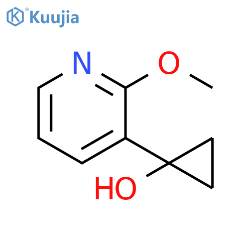 1-(2-methoxypyridin-3-yl)cyclopropan-1-ol structure