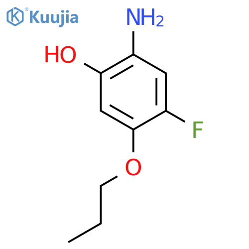 2-Amino-4-fluoro-5-propoxyphenol structure