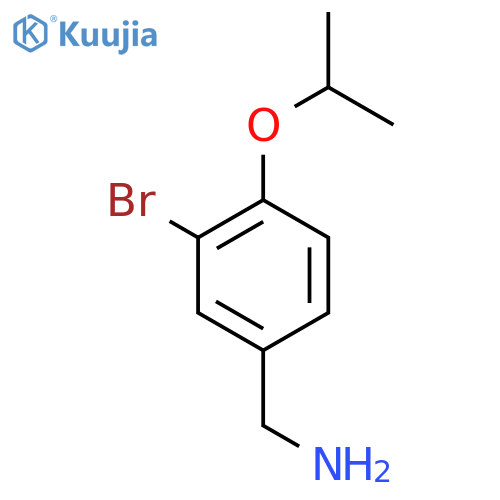 1-3-Bromo-4-(propan-2-yloxy)phenylmethanamine structure