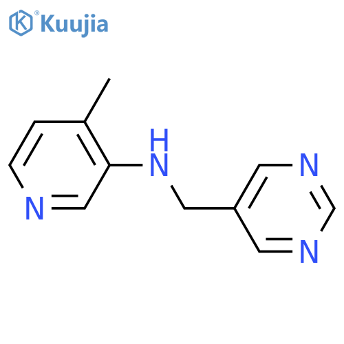 4-methyl-N-[(pyrimidin-5-yl)methyl]pyridin-3-amine structure