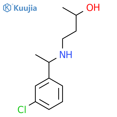 4-{1-(3-chlorophenyl)ethylamino}butan-2-ol structure
