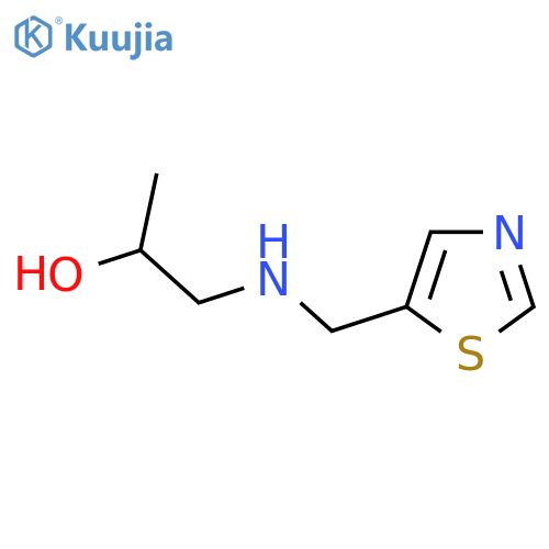 1-{(1,3-thiazol-5-yl)methylamino}propan-2-ol structure