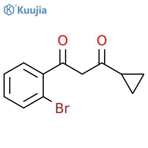 1-(2-bromophenyl)-3-cyclopropylpropane-1,3-dione structure