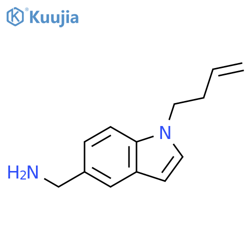 1H-Indole-5-methanamine, 1-(3-buten-1-yl)- structure