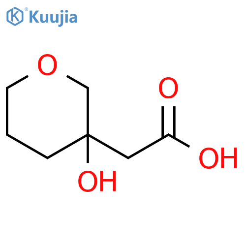 2-(3-HYDROXYOXAN-3-YL)ACETIC ACID structure