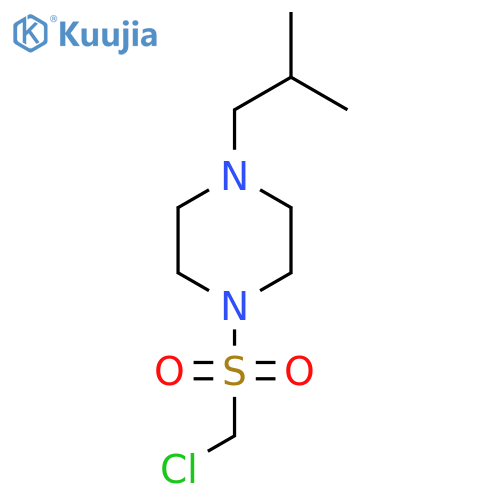 1-Chloromethanesulfonyl-4-(2-methylpropyl)piperazine structure