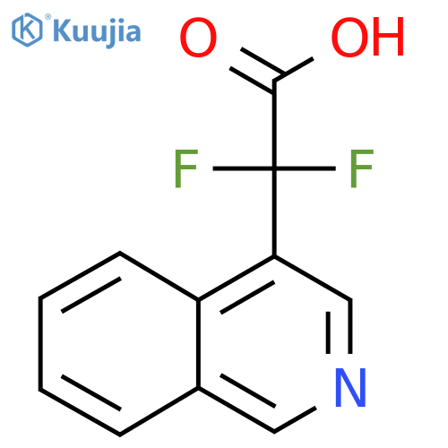 2,2-difluoro-2-(isoquinolin-4-yl)acetic acid structure