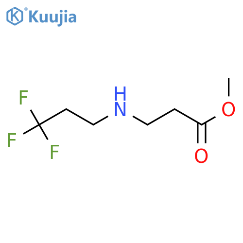 methyl 3-(3,3,3-trifluoropropyl)aminopropanoate structure