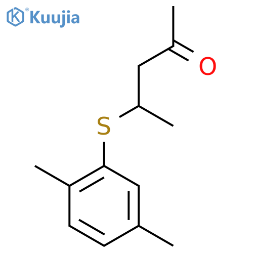 4-(2,5-Dimethylphenyl)sulfanylpentan-2-one structure