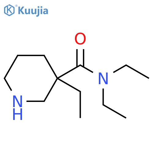 3-Piperidinecarboxamide, N,N,3-triethyl- structure