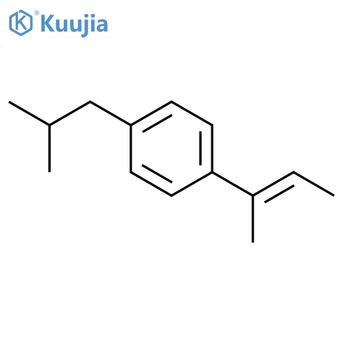 Benzene, 1-(1-methyl-1-propenyl)-4-(2-methylpropyl)- structure