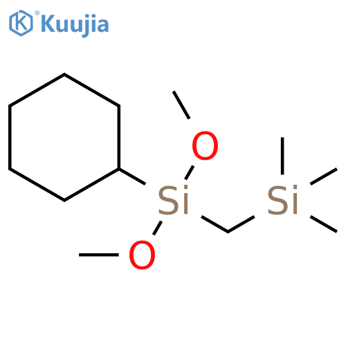 Silane, [(cyclohexyldimethoxysilyl)methyl]trimethyl- structure