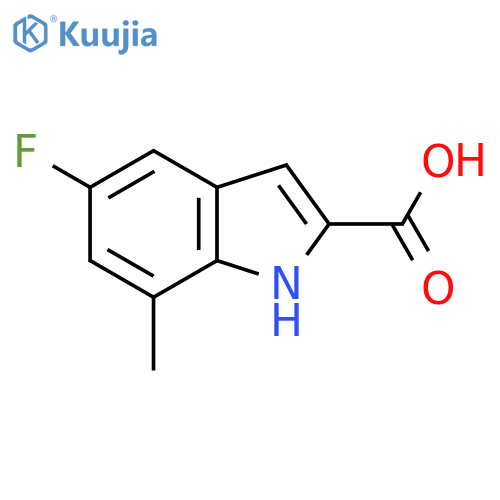 5-Fluoro-7-methyl-1H-indole-2-carboxylic acid structure