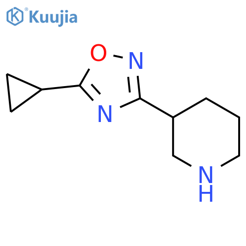 3-(5-cyclopropyl-1,2,4-oxadiazol-3-yl)piperidine structure