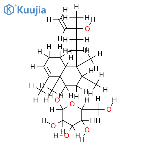 (6S,13S)-cleroda-3,14-diene-6,13-diol 6-O-beta-D-glucopyranoside structure