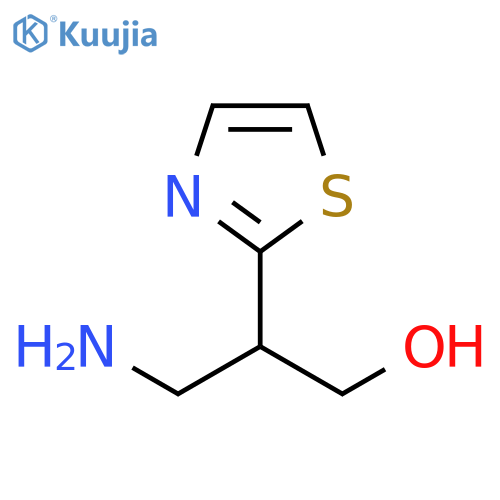 3-amino-2-(1,3-thiazol-2-yl)propan-1-ol structure