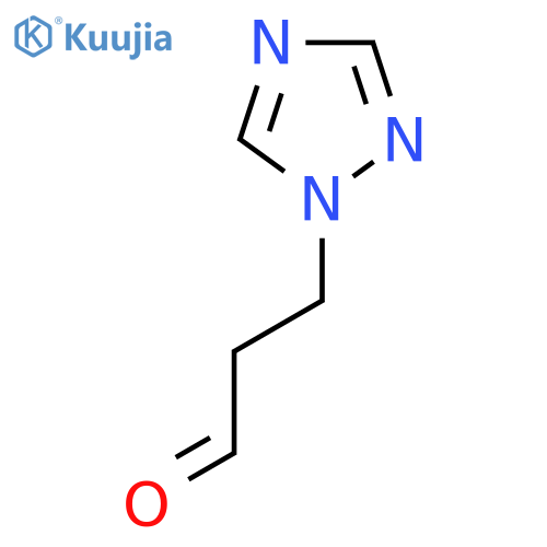 3-(1H-1,2,4-triazol-1-yl)propanal structure