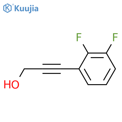 3-(2,3-difluorophenyl)prop-2-yn-1-ol structure