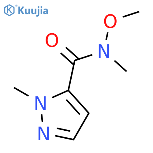 N-methoxy-N,1-dimethyl-1H-Pyrazole-5-carboxamide structure