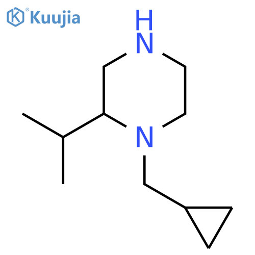 1-(Cyclopropylmethyl)-2-(propan-2-yl)piperazine structure