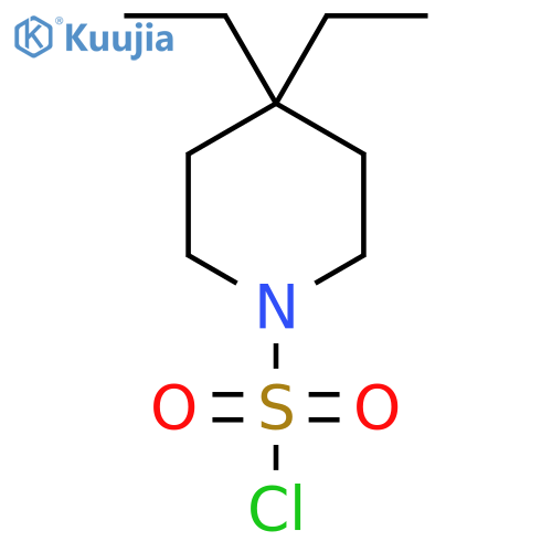 4,4-diethylpiperidine-1-sulfonyl chloride structure