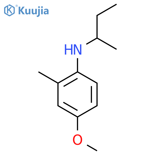 N-(butan-2-yl)-4-methoxy-2-methylaniline structure