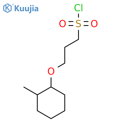 3-(2-methylcyclohexyl)oxypropane-1-sulfonyl chloride structure