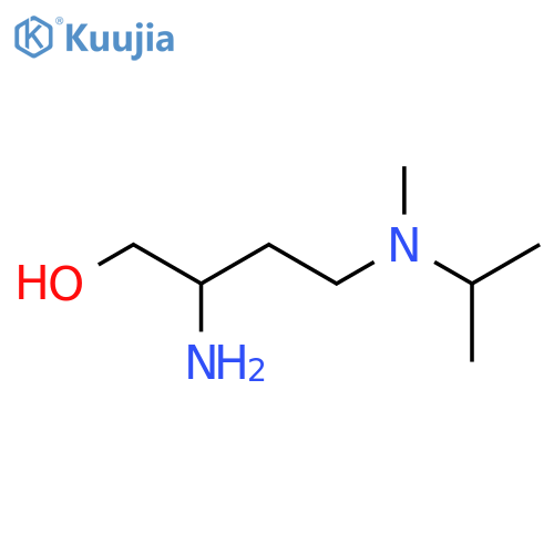 2-amino-4-methyl(propan-2-yl)aminobutan-1-ol structure