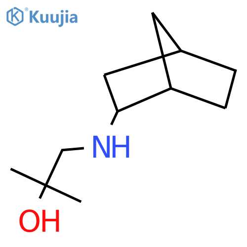 1-({bicyclo2.2.1heptan-2-yl}amino)-2-methylpropan-2-ol structure